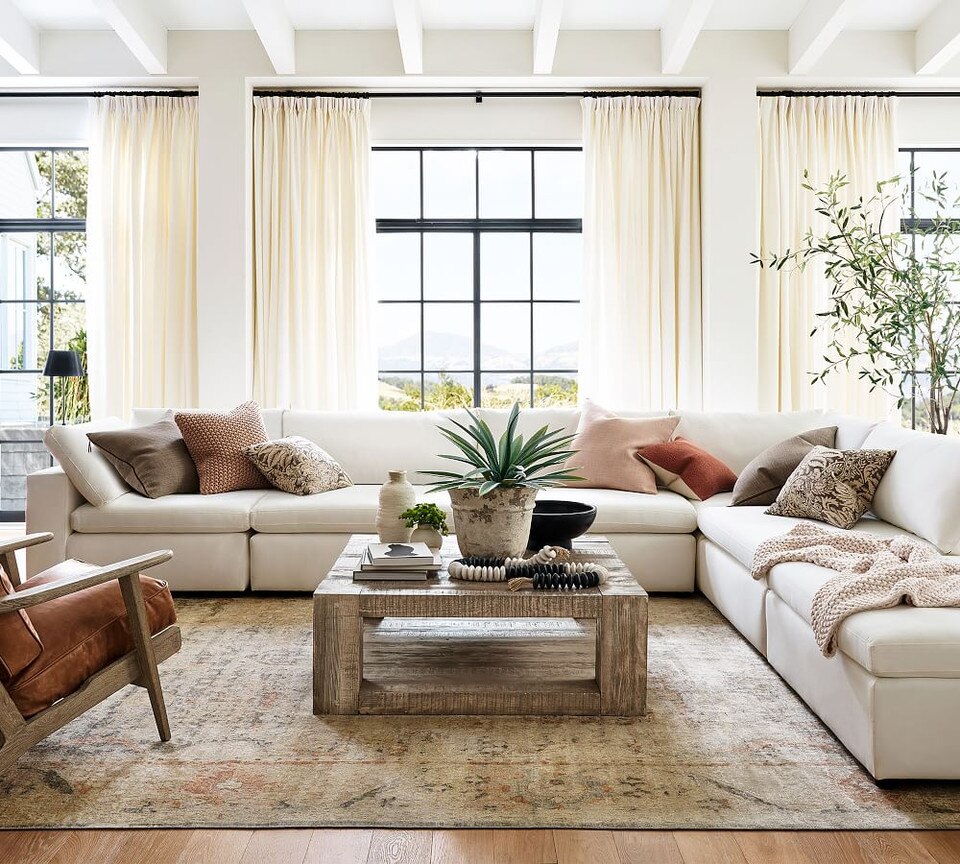 Palisades 112 cm Coffee Table, Sierra Pottery Barn Australia